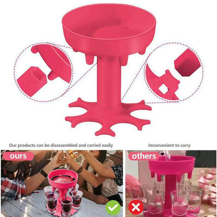 6 Shot Glass Dispenser and Holder