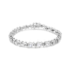 White.Sterling Silver / 7.25 / White Sapphire