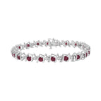 White.Sterling Silver / 7.25 / Red Ruby