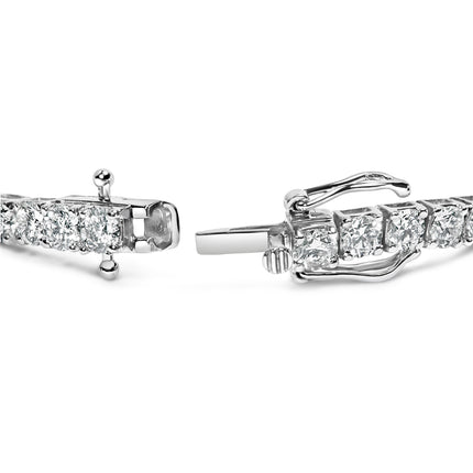 14K White Gold 2.00 Cttw Prong Set Lab Grown Round Diamond Classic Tennis Bracelet (F-G Color, VS2-SI1 Clarity) - 7.25"
