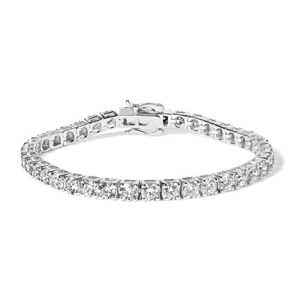14K White Gold 2.00 Cttw Prong Set Lab Grown Round Diamond Classic Tennis Bracelet (F-G Color, VS2-SI1 Clarity) - 7.25"