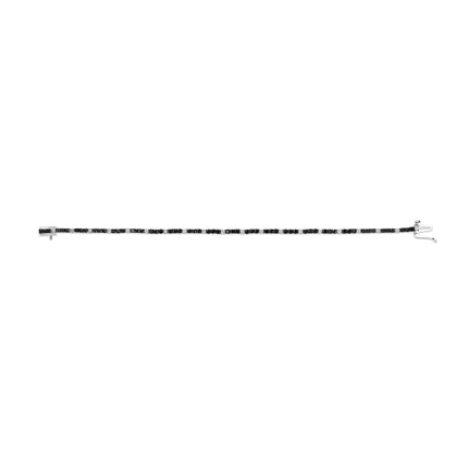 .925 Sterling Silver 3.0 Cttw Black and White Diamond Tennis Bracelet (I-J Color, I2-I3 Clarity) - 7.25" Inches