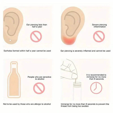 60-Pieces: Ear Hole Cleaning Lines
