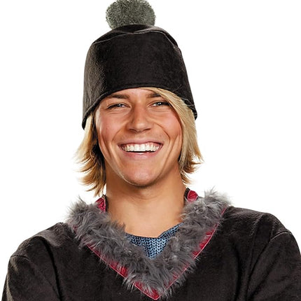 Kristoff Costume for Adults, Disney Frozen Men's Tunic with Hat, Belt and Pants and Boot Covers