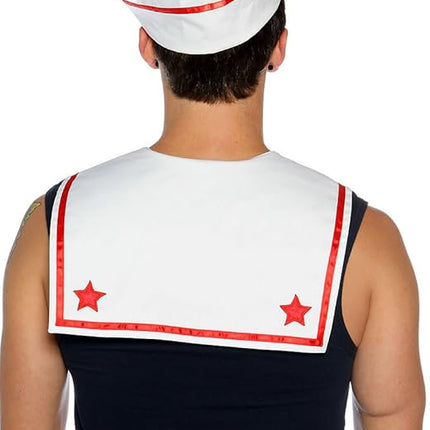Retro Sailor White Seaman Adult Navy Military Costume Small