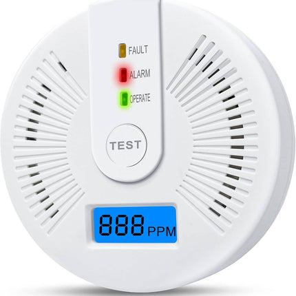 Portable Carbon Monoxide Detector – Battery-Operated CO Alarm