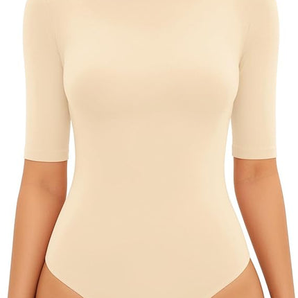 Nude Bodysuit Half Sleeve Adult Body Fusion