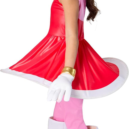 Amy Rose Deluxe Sonic The Hedgehog Girls Costume
