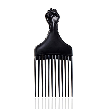 Fist Afro Pick Black Detangle Comb