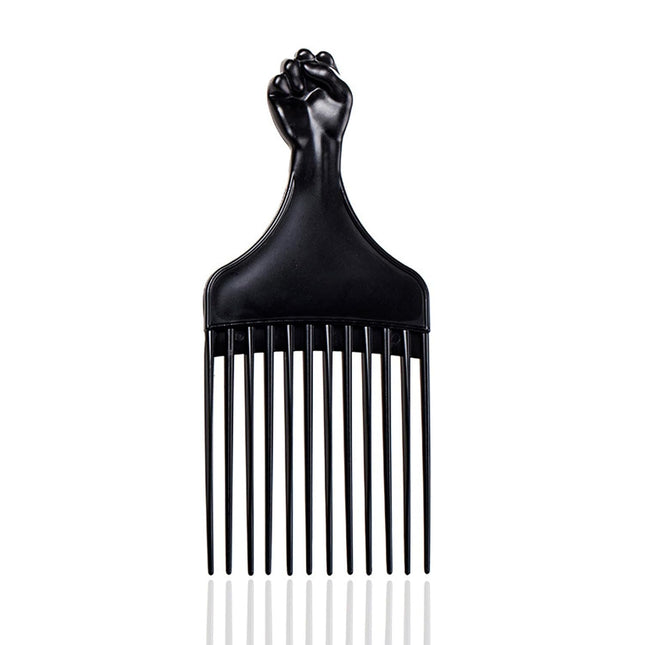 Fist Afro Pick Black Detangle Comb