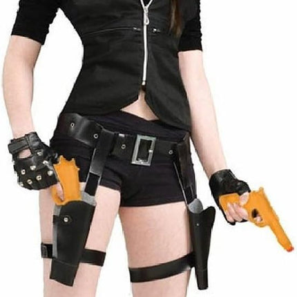 Tomb Raider Vixen Thigh Holster Set Adult Costume Accessory