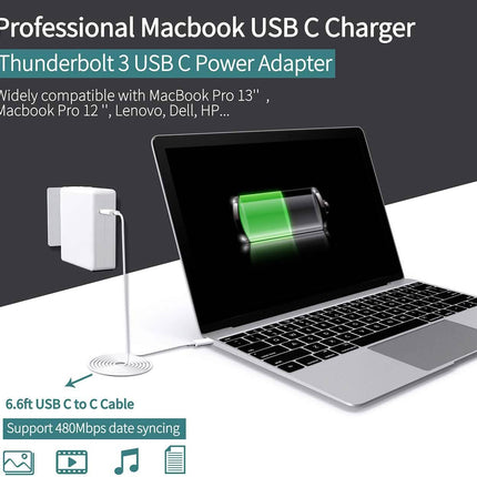 61W USB C Charger Power Adapter for MacBook