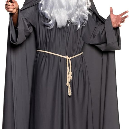 Men's Grey Warlock Renaissance Wizard Adult Costume