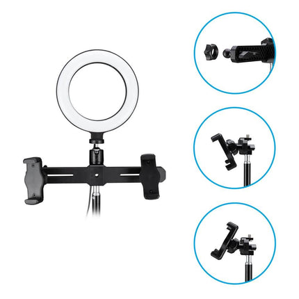 6.3" Multi-function Selfie Ring Light with Tripod Stand