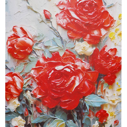 Rose Floral Paint Art Paper Carrying Gift Bag
