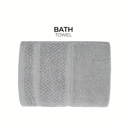 Gray Cotton Bath Towel Set (10–32 pcs)