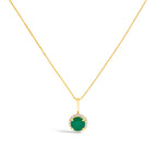 Yellow.Gold / 18 / Green Emerald