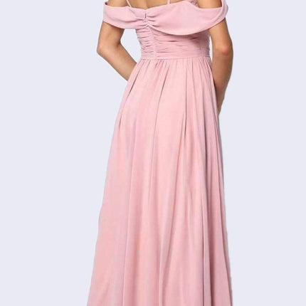 Juliet 676 Cold-Shoulder Formal A-line Dress