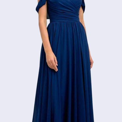 Juliet 676 Cold-Shoulder Formal A-line Dress