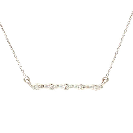 Genuine .05ct Diamond Fashion Pendants 14KT White Gold