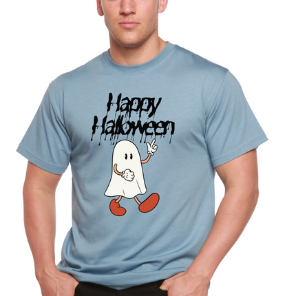 Happy Halloween Men's Bamboo Viscose/Organic Cotton Short Sleeve Graphic T-Shirt