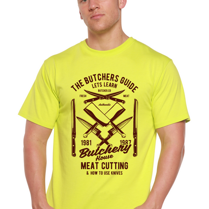 Butchery House Men's Bamboo Viscose/Organic Cotton Short Sleeve Graphic T-Shirt
