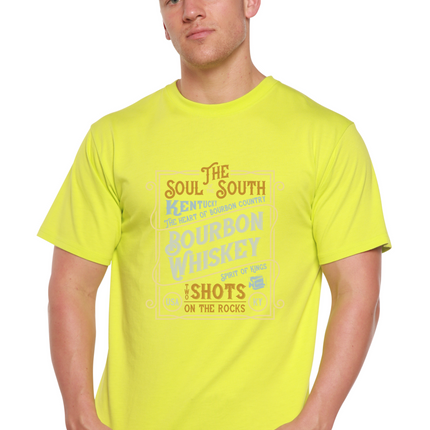 Bourbon Whiskey Men's Bamboo Viscose/Organic Cotton Short Sleeve Graphic T-Shirt