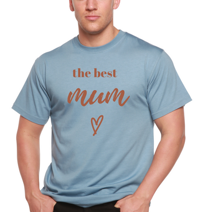 The Best Mum Unisex Bamboo Viscose/Organic Cotton Short Sleeve Graphic T-Shirt