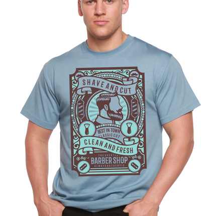Shave and Cut Spun Bamboo® Men's Bamboo Viscose/Organic Cotton Short Sleeve Graphic T-Shirt