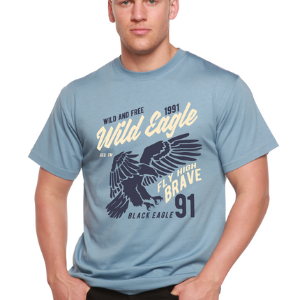 Wild Eagle Spun Bamboo® Men's Bamboo Viscose/Organic Cotton Short Sleeve Graphic T-Shirt