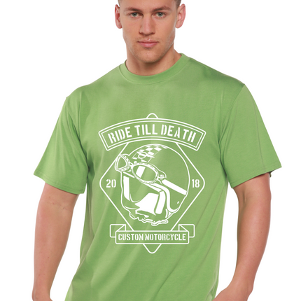 Ride Till Death Spun Bamboo® Men's Bamboo Viscose/Organic Cotton Short Sleeve Graphic T-Shirt