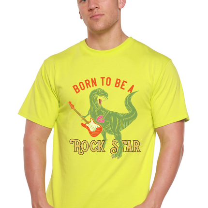 Born To Be A Rock Star Men's Bamboo Viscose/Organic Cotton Short Sleeve Graphic T-Shirt