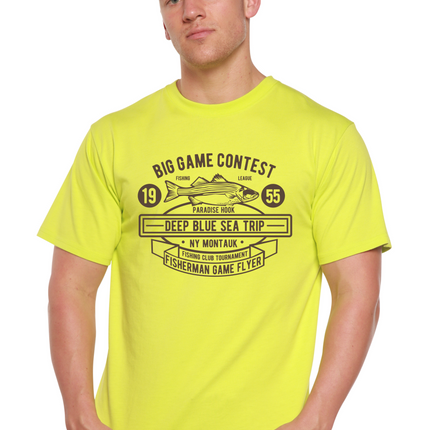 Big Game Contest Men's Bamboo Viscose/Organic Cotton Short Sleeve Graphic T-Shirt