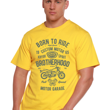Motorcycle Brotherhood Men's Bamboo Viscose/Organic Cotton Short Sleeve Graphic T-Shirt
