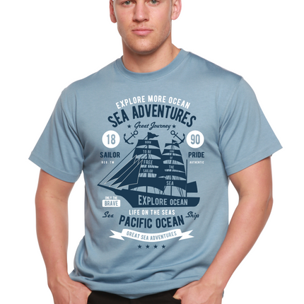 Sea Adventures Spun Bamboo® Men's Bamboo Viscose/Organic Cotton Short Sleeve Graphic T-Shirt