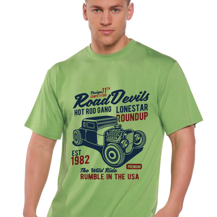 Road Devils Spun Bamboo® Men's Bamboo Viscose/Organic Cotton Short Sleeve Graphic T-Shirt