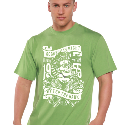 Rockabilly Night Spun Bamboo® Men's Bamboo Viscose/Organic Cotton Short Sleeve Graphic T-Shirt