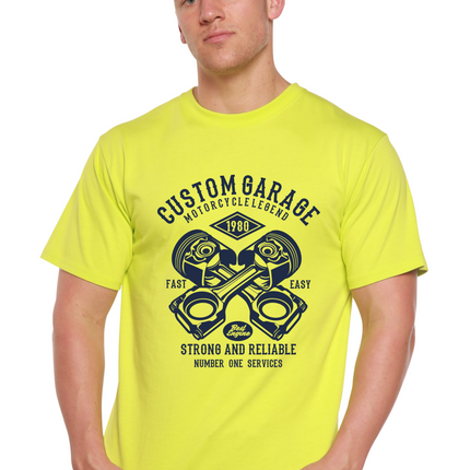 Custom Garage Men's Bamboo Viscose/Organic Cotton Short Sleeve Graphic T-Shirt