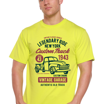 Legendary Ride Custom Truck Men's Bamboo Viscose/Organic Cotton Short Sleeve Graphic T-Shirt