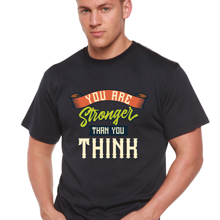 You Are Stronger Than You Think Men's Bamboo Viscose/Organic Cotton Short Sleeve Graphic T-Shirt