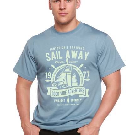 Sail Away Spun Bamboo® Men's Bamboo Viscose/Organic Cotton Short Sleeve Graphic T-Shirt