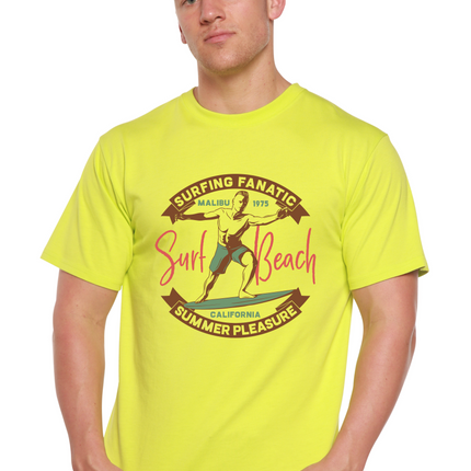 Surf Beach Men's Bamboo Viscose/Organic Cotton Short Sleeve Graphic T-Shirt