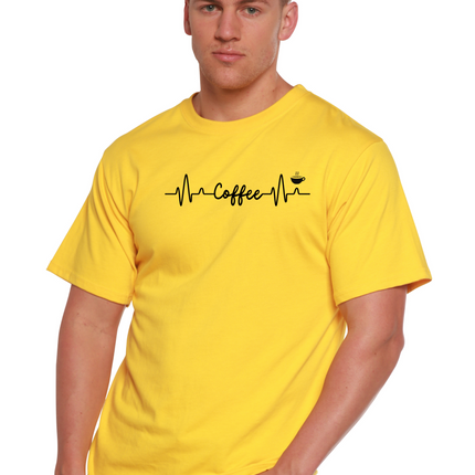 Heartbeat Coffee Unisex Bamboo/Cotton Graphic T-Shirt