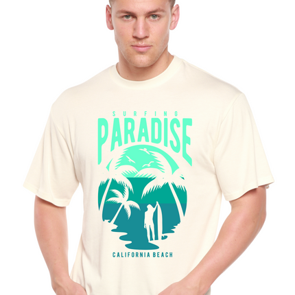 Surfing Paradise California Spun Bamboo® Men's Bamboo Viscose/Organic Cotton Short Sleeve Graphic T-Shirt
