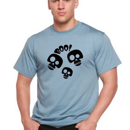 Halloween Boo Unisex Bamboo Viscose/Organic Cotton Short Sleeve Graphic T-Shirt