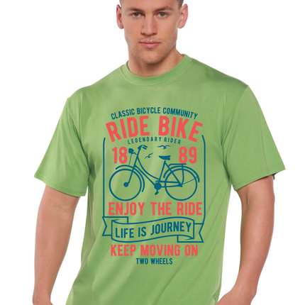 Ride Bike Spun Bamboo® Men's Bamboo Viscose/Organic Cotton Short Sleeve Graphic T-Shirt