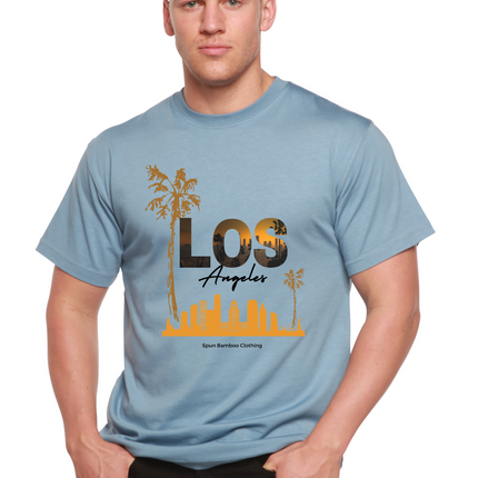Los Angeles Unisex Bamboo Viscose/Organic Cotton Short Sleeve Graphic T-Shirt