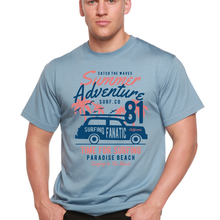 Sammer Adventure Spun Bamboo® Men's Bamboo Viscose/Organic Cotton Short Sleeve Graphic T-Shirt