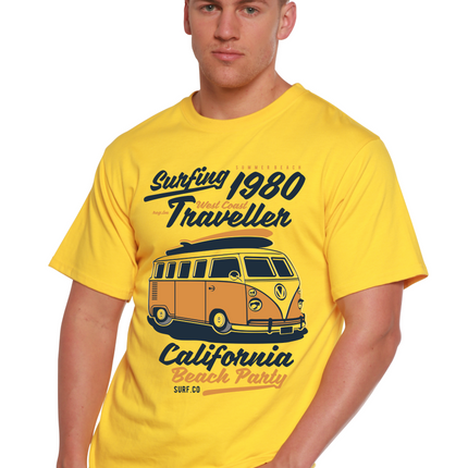 Surfing 1980 Spun Bamboo® Men's Bamboo Viscose/Organic Cotton Short Sleeve Graphic T-Shirt