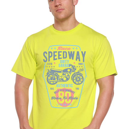 Speedway Motorcycle Spun Bamboo® Men's Bamboo Viscose/Organic Cotton Short Sleeve Graphic T-Shirt